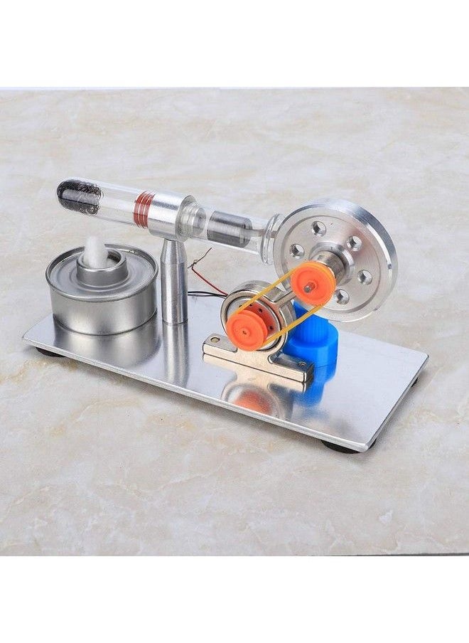 Worii - Stirling Engine Single Cylinder Sterling Engine Model Steam Power Physics Science Lab Teaching Tool With Led Light Gift For Kids Adults Craft Orname - Image 1