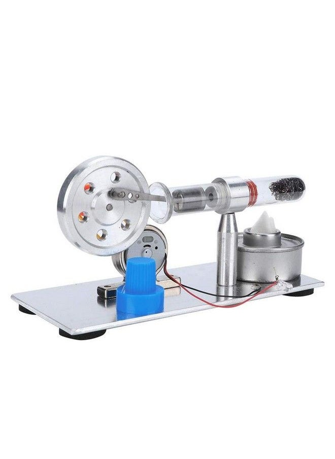 Worii - Stirling Engine Single Cylinder Sterling Engine Model Steam Power Physics Science Lab Teaching Tool With Led Light Gift For Kids Adults Craft Orname - Image 1