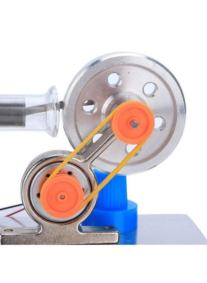 Worii - Stirling Engine Single Cylinder Sterling Engine Model Steam Power Physics Science Lab Teaching Tool With Led Light Gift For Kids Adults Craft Orname - Image 1
