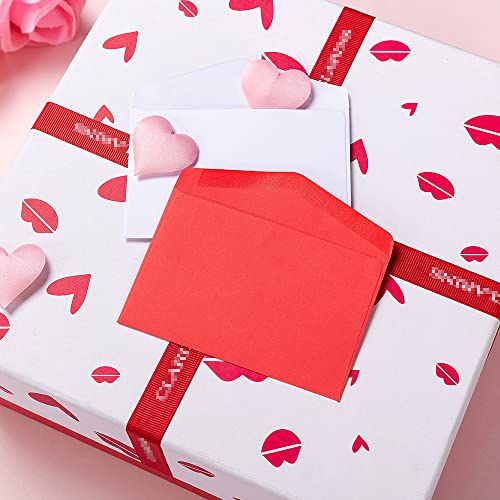 Homtable 120 Pack Mini Envelopes Pink Small Envelopes Tiny Pockets with Gummed Flap for Valentine's Day Business Cards Small Gift Cards, 4.13"×2.76",(4 Colors, 30 for Each Color) - Image 5