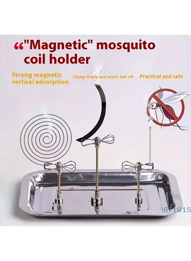 Magnetic Mosquito Coil Clip Short Portable Hanging Incense Burner Stand Indoor Outdoor Pest Control - Image 3
