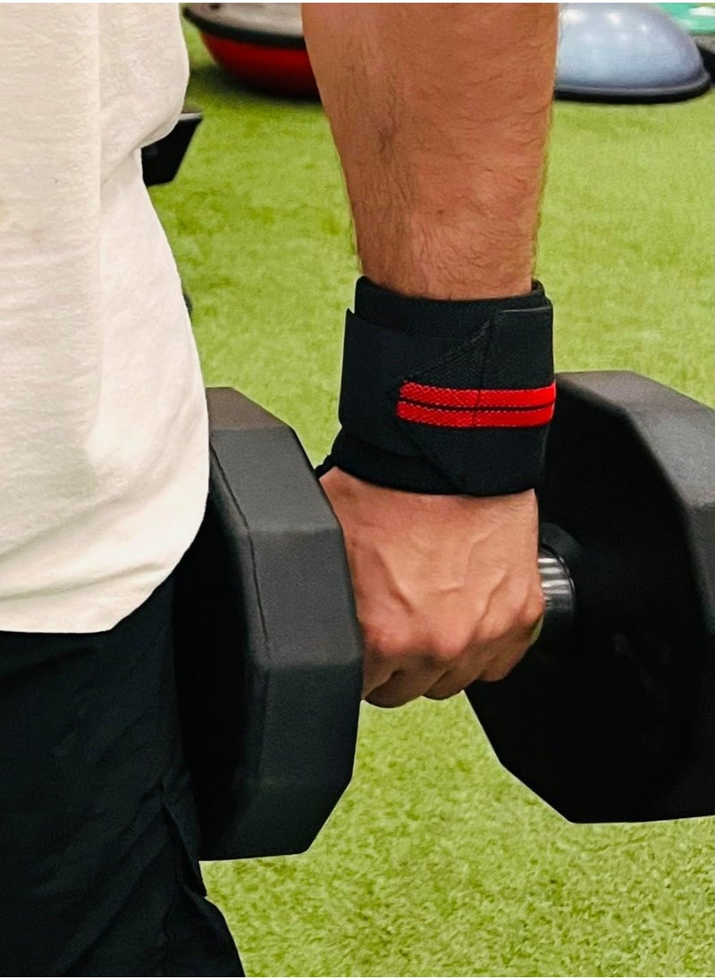 Oasisgalore Power Weight Lifting Wrist Wraps Supports Gym Training Fist Straps - One Size Fits All  - Image 4