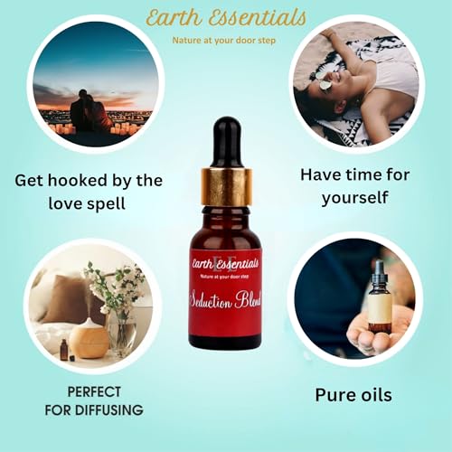 Earth Essentials Seduction Oils Blends Essential Oil Blend for Diffuser - Passionate Blend of Aromatherapy Oils for Couples with Lavender Palmarosa Clary Sage and Ylang-Ylang Essential Oil - Ignite The Romance Essential Oils Blend 15 ml - Image 5