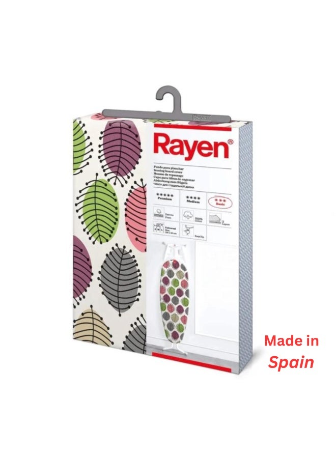 Rayen Adjustable Ironing Board Cover – 100% Cotton with 2mm Padded Foam – Easy Clip System – Universal Size 130×47 cm – Original Spanish Brand - Image 4