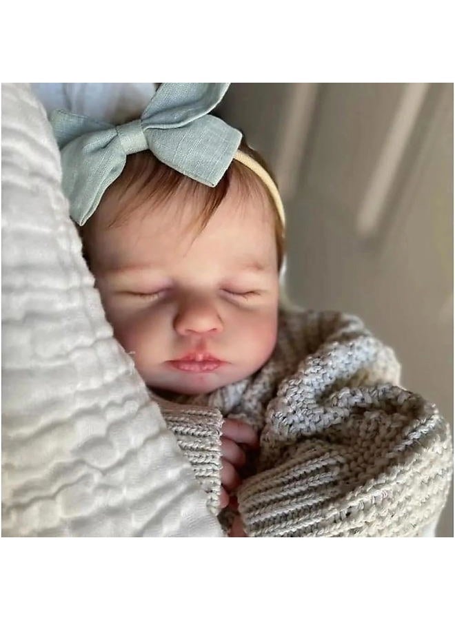 Anano Full Silicone Body Reborn Baby Dolls Realistic Girl 20 Inch Anatomically Correct Water Proof Full Body Lifelike Baby Doll Girl That Look Real Toys for Kids - Image 3