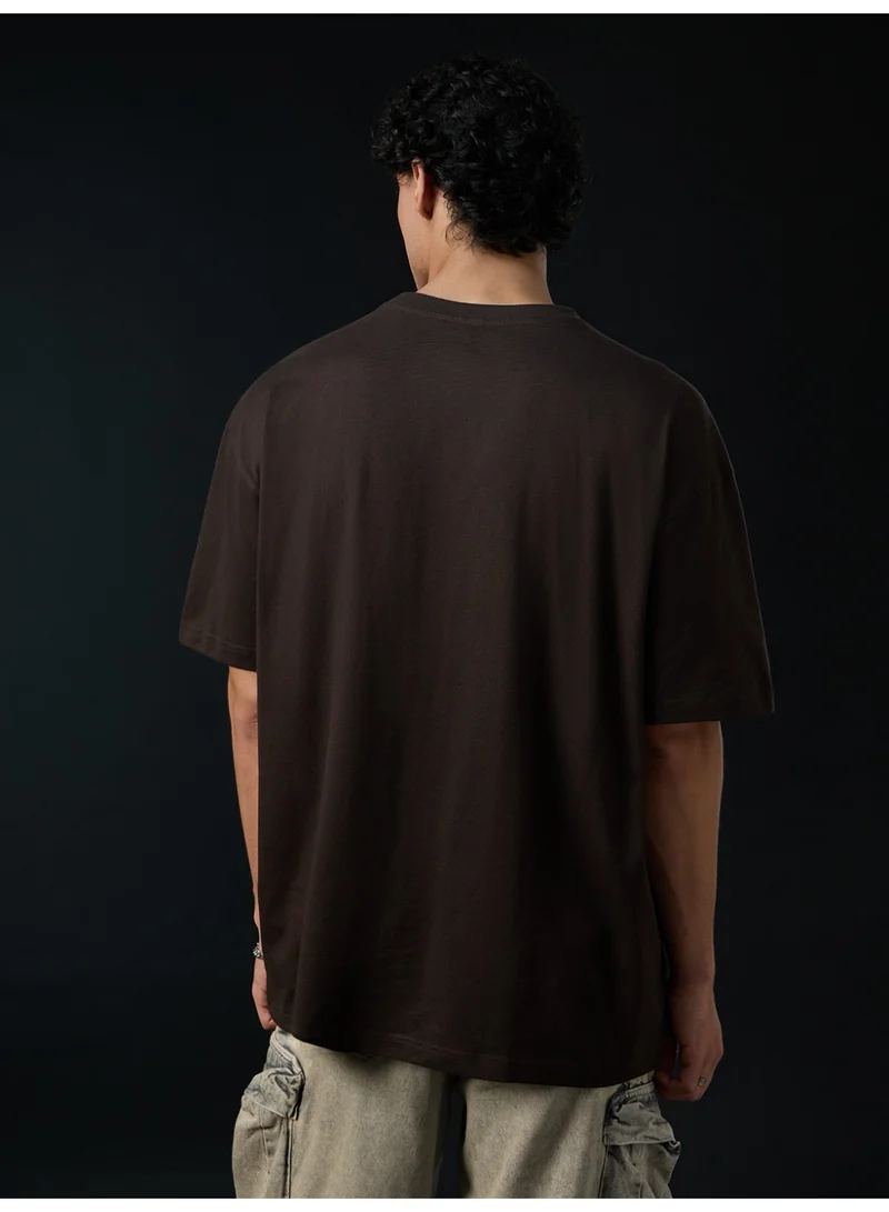 The Souled Store  The Souled Store Men Harry Potter Brown Embellished Oversized T-Shirts for Men | Best Price UAE