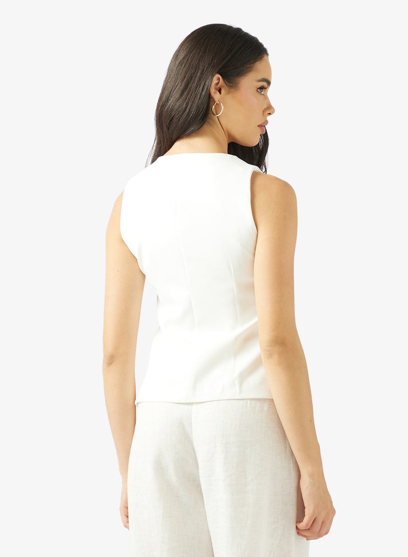 Ginger Gold Accent Detail Vest - Image 2