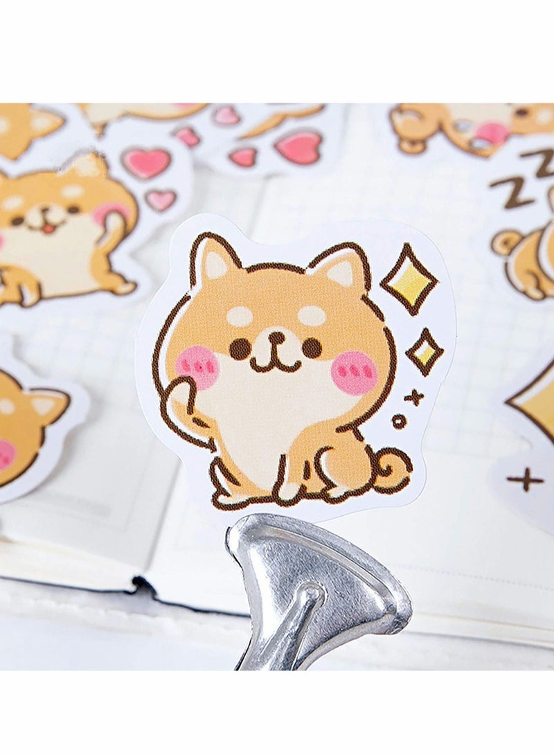 Excefore Pet Shiba Inu Doggy Stickers DIY Decoration Adhesive Paper Dogs Stickers(45 Pcs, 2 Box)  - Image 5