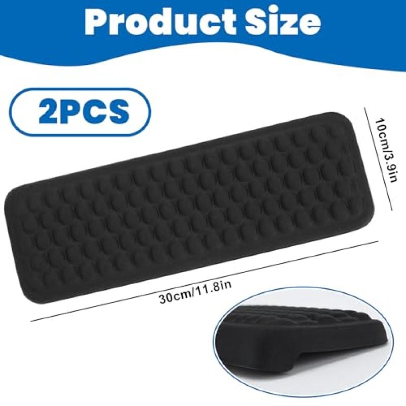 Computer Armrests L-Shaped Viscoelastic Foam Desk Edge Pads - Ergonomic Armrests 2-Piece Set with Non-Slip Base for Office Workers and Gamers - Image 2