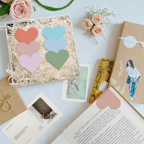 JIXZEN 12 PCS Corner Bookmarks for Women, Heart Magnetic Bookmarks for Reading Women Gifts, Cute Book Markers Bulk for Girls, Book Lovers, Book Club Readers, Teachers, Kids (24 Pretty Colors) - Image 2