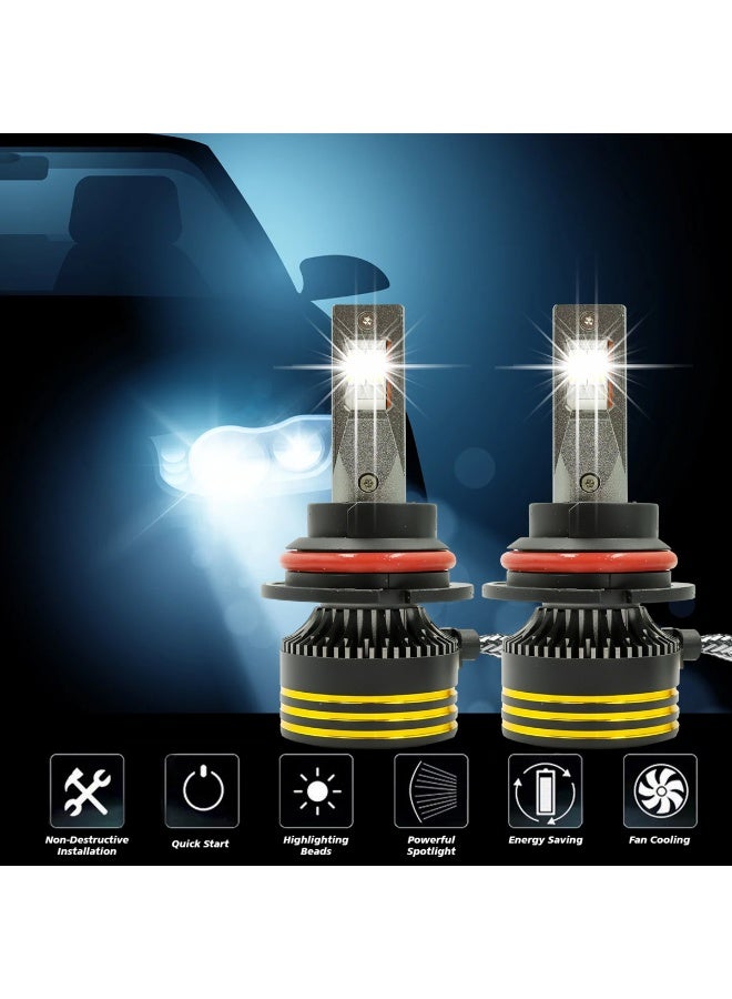 جولدن كامل مصباح أمامي LED من جولدن كاميل M8 Pro 9007 | 120 واط، 30000 لومن | 6500 كلفن أبيض | تيار مستمر 12-24 فولت | مقاوم للماء IP65 | تبريد بمشتت حراري من الألومنيوم | بديل لمصابيح السيارة الأمامية ذات الشعاع المنخفض والعالي - Image 3