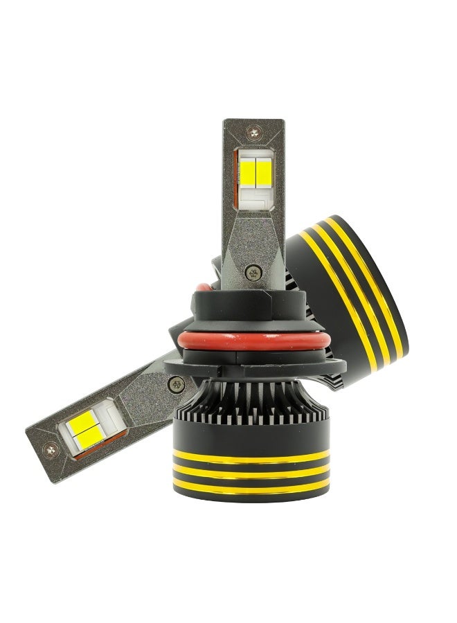 جولدن كامل مصباح أمامي LED من جولدن كاميل M8 Pro 9007 | 120 واط، 30000 لومن | 6500 كلفن أبيض | تيار مستمر 12-24 فولت | مقاوم للماء IP65 | تبريد بمشتت حراري من الألومنيوم | بديل لمصابيح السيارة الأمامية ذات الشعاع المنخفض والعالي - Image 4