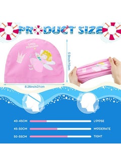 Geyoga 2 Pieces Kids Swimming Caps For Kids Toddler Children Boys And Girls Kids Waterproof Bathing Swim Cap For Long And Short Hair (Elf Mermaid)  - Image 4
