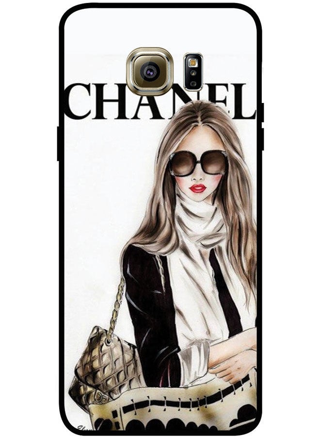 EYE CATCH - Protective Case Cover For Samsung Galaxy S6 Edge Plus Smart Series Printed Protective Case Cover for Samsung S6 Edge Plus Chanel - Image 1