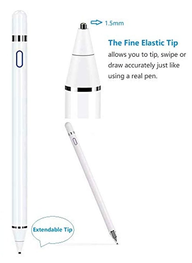 Zolo Smart Stylus Pencil For  iPad and Android Touch Screen White  - Image 2