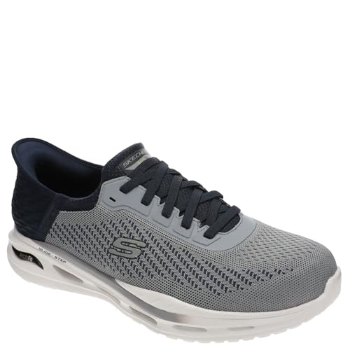 Skechers Arch Fit Orvan - Drex Hands Free Slip-ins®,Grey/Navy,7 Medium - Image 1