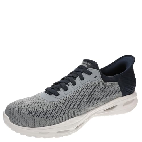 Skechers Arch Fit Orvan - Drex Hands Free Slip-ins®,Grey/Navy,7 Medium - Image 4