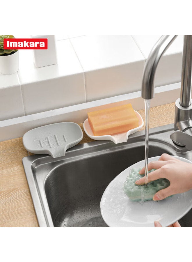 Imakara High-quality Luxury Soap Dish, Draining Large Bathroom Soap Holder, Laundry Storage Rack - Image 1