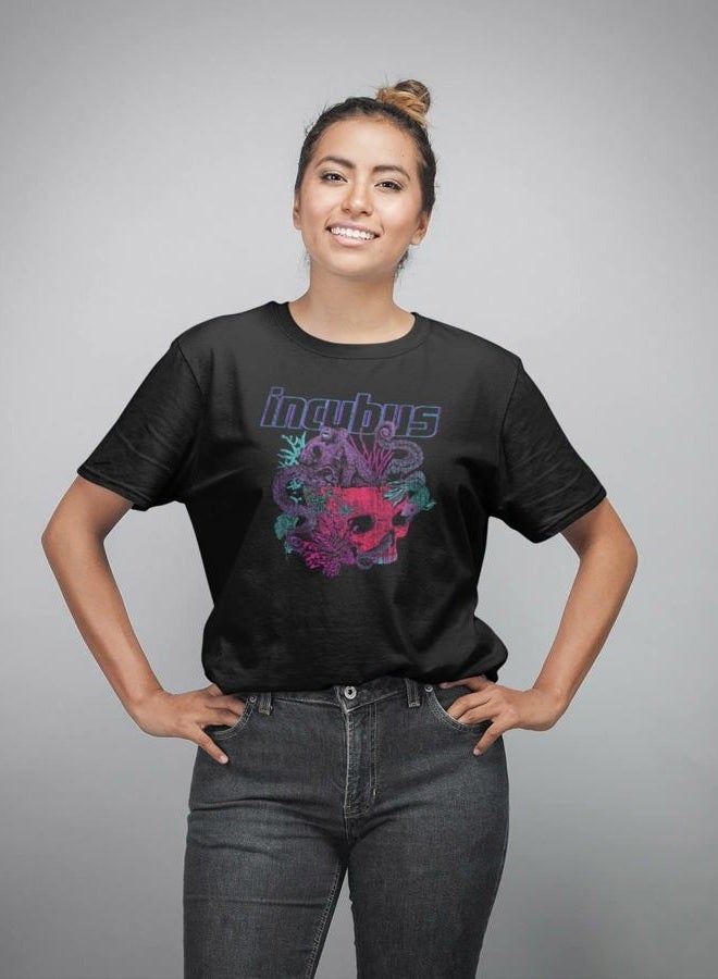 American Classics Incubus 90s Rock Band Octopus Skull Sketch Adult Short Sleeve T Shirt Graphic Tees, Black, S - Image 4