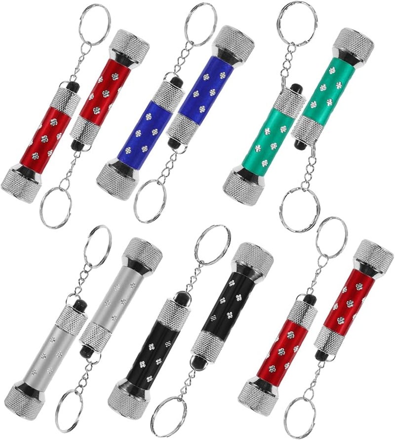 Artibetter 20 Pack LED Flashlight Keychain Portable Torch Keyring with White Light - Image 1