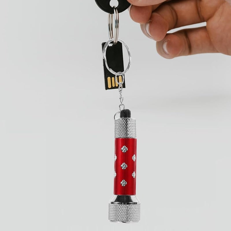 Artibetter 20 Pack LED Flashlight Keychain Portable Torch Keyring with White Light - Image 4