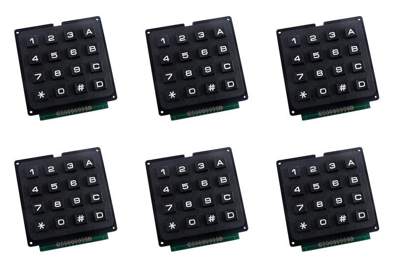 FlyRobo (6 pc) 4Ã—4 Matrix 16 Keys Telephone Panel Keyboard Keypad - Image 1
