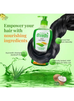dhathri Dhathri Dheedhi Daily Herbal Shampoo to Reduce Dandruff & Promote Hair Growth, Ayurvedic Shampoo to Restore Hair Shine & Strength (400ml)  - Image 3
