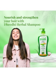 dhathri Dhathri Dheedhi Daily Herbal Shampoo to Reduce Dandruff & Promote Hair Growth, Ayurvedic Shampoo to Restore Hair Shine & Strength (400ml)  - Image 2