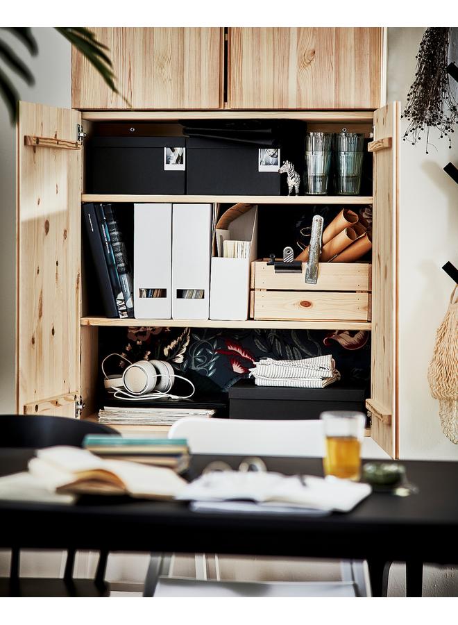 زبون خزانة، خشب الصنوبر، 80X30X83 سم - Image 5