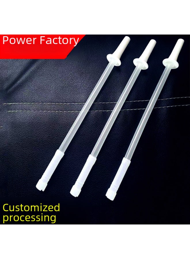 Plastic Pp Transparent Straw Custom Big Belly Cup Universal Straw Accessories Water Cup Vacuum Cup Suction Nozzle-Color:Pipe Length 8cm ]  - Image 2