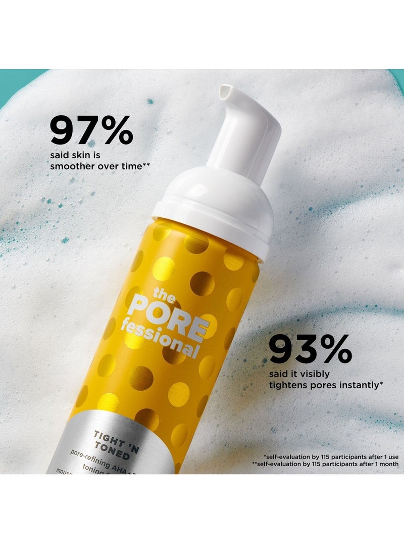 Benefit Cosmetics - The Porefessional Mini Tight N Toned Toner pore refining AHA PHA toning foam 60ml - Image 1