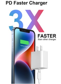 General iPhone Charger,MFi Certified,2 Pack 30W PD USB C Wall Fast Charger Adapter with 2 Pack 10FT Type C to Ligh.tning Cable Compatible for iPhone 14 13 12 11 Pro Max XR XS X  - Image 2