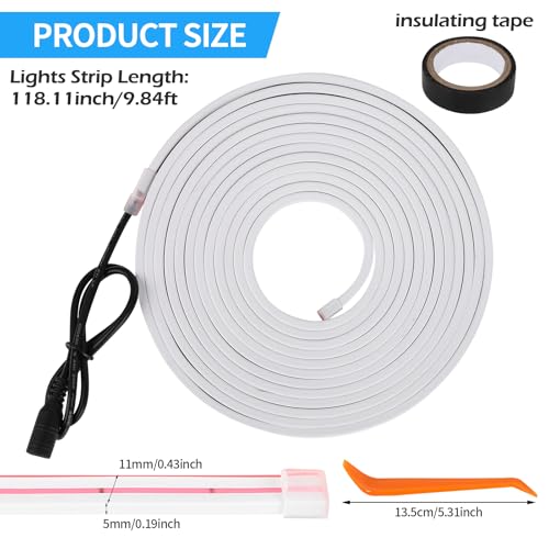 HOLDCY Car LED Strip Lights - Trunk Cargo Ambient Lighting, White Colors 6000K, 118.11 inches Flexible LED Light Strip, Easy Install, Waterproof, Universal Fit, for Car Trunks, SUVs, and Vans - Image 3
