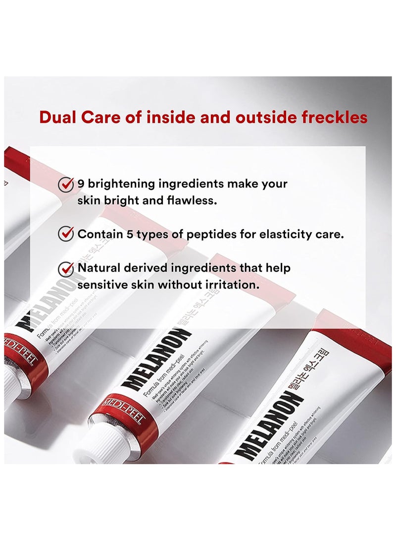 MEDI-PEEL Melanon X Cream 1.01 fl oz, Reduce Dark Spots, Anti-Aging, Spot Cream, Spot Treatment, Skin Trouble Care, Brightening, Moisturizing, Blemish & Freckles, Korean Skin Care, Tretinoin Cream - Image 5