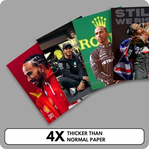 auraposter Lewis Hamilton Poster (Set of 40) | Formula 1 Posters (15 x10 cm) | Mercedes F1 Poster Ferrari F1 for Wall, Bedroom, Living room | Formula One Posters | Glue Dots Included (A_025) - Image 3