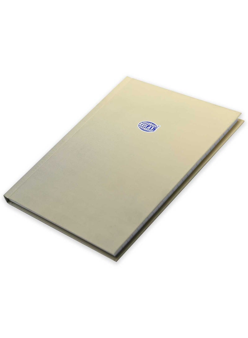 FIS مجموعة FIS من 5 دفاتر ملاحظات غلاف صلب A5 خط واحد، 100 ورقة، ذهبي -FSNBA5SL100GL - Image 1