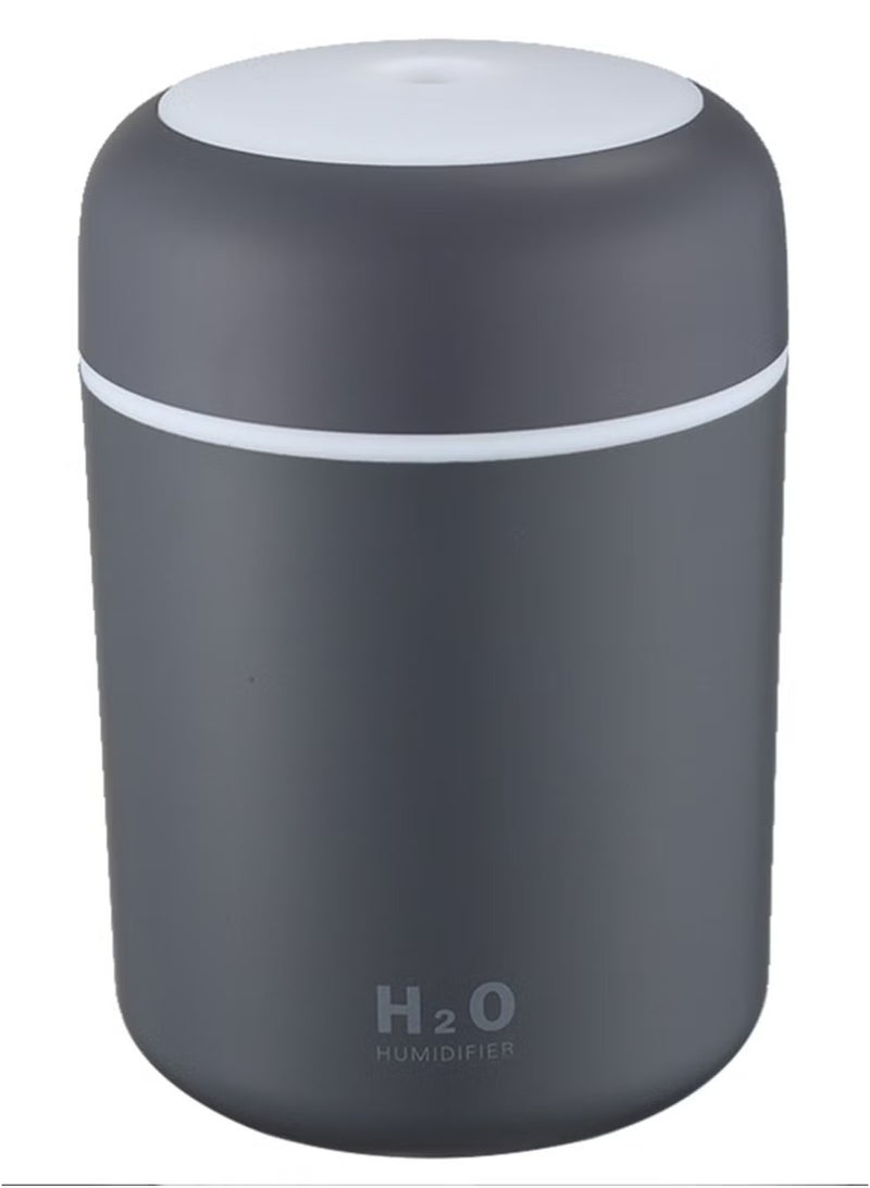 اتش 2 او جهاز ترطيب هواء بتصميم كوب ملون مزود بمنفذ USB رمادي - Image 2