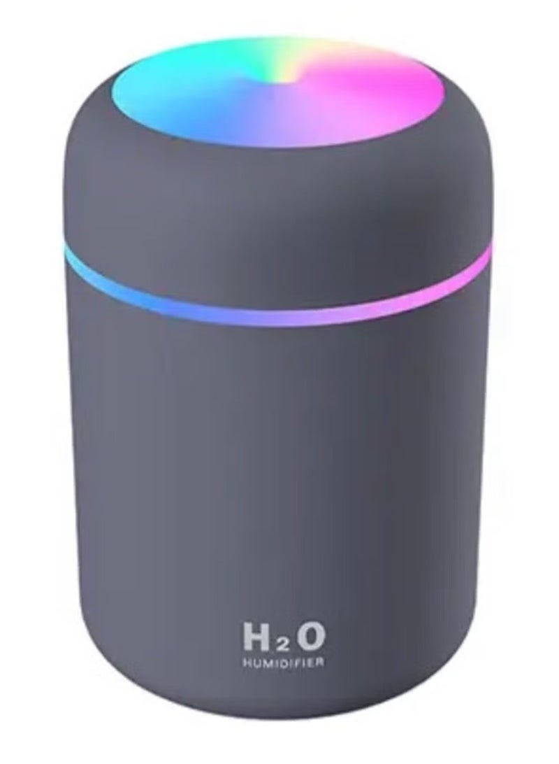 اتش 2 او جهاز ترطيب هواء بتصميم كوب ملون مزود بمنفذ USB رمادي - Image 5