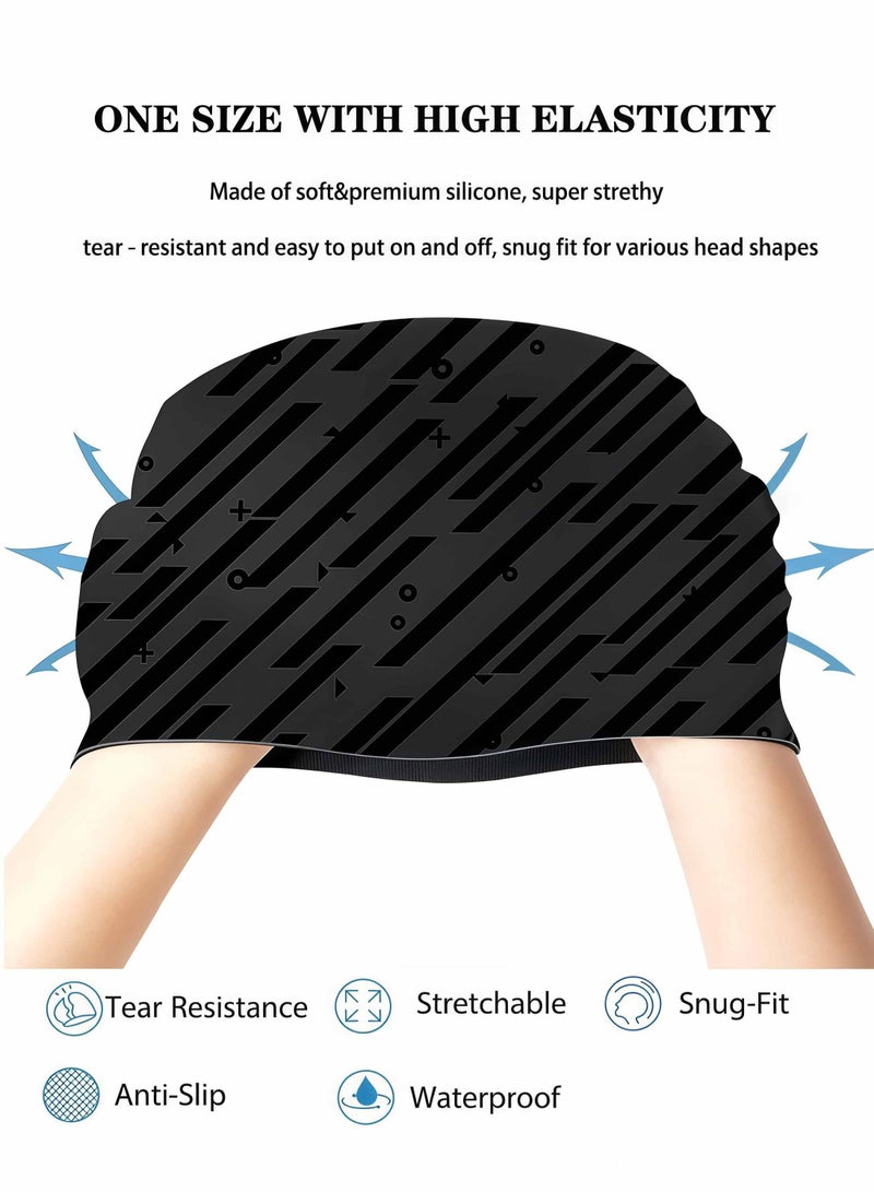 REVEX Men Women Swim Cap, Unisex Adult Swimming Caps  Keep  , Waterproof Bathing Cap for Swimming - Image 5