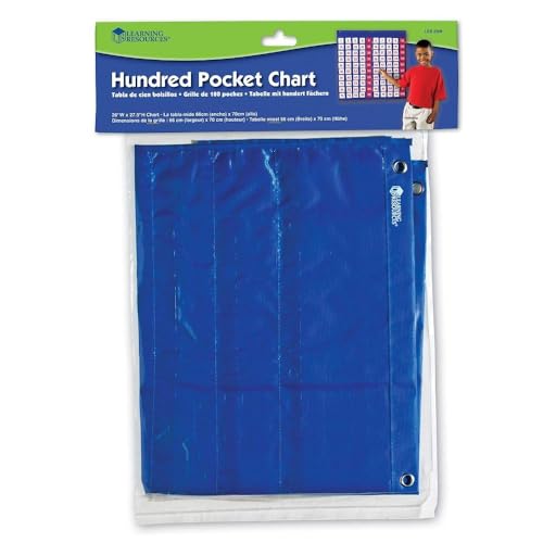 Learning Resources Hundred Pocket Chart, 120 Cards, Grades K+, Classroom Counting Organizer,Back to School Supplies,Teacher Supplies - Image 5