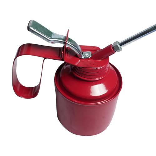 Eastman Wesco Type Oil Can (E-2072A), 1/2 Pint (250 CC) High-Pressure Lubrication Pump with Rigid Steel Body and Lever Action for Automotive, Industrial Machinery, Car, and Bike Maintenance. - Image 5