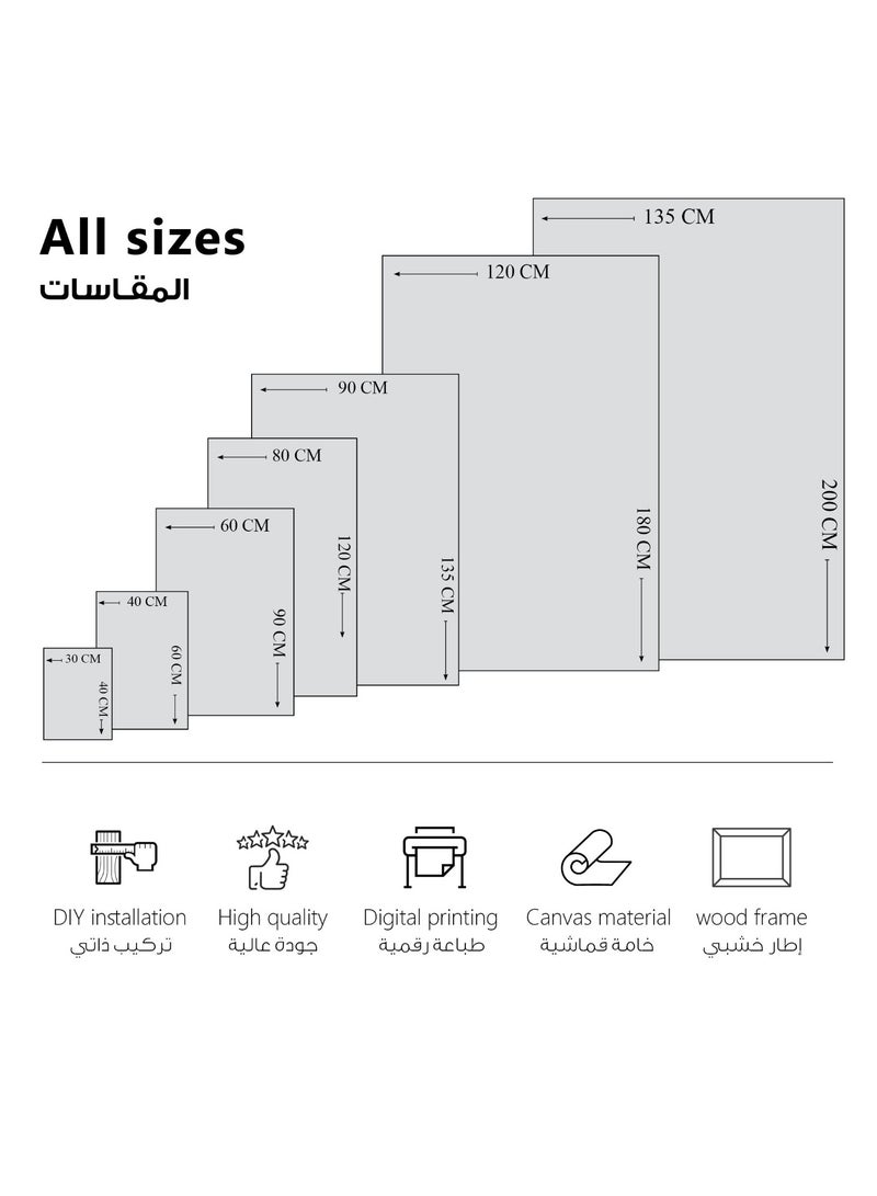 مودكلاس لوحة إلدن رينج جدارية باطار خشبي - Image 3