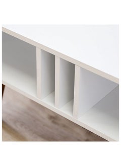 DANUBE HOME Melo Coffee Table Multi Functional Living Room Desk Space Saving Center Table Furniture For Home Living Room L 90 x W 45 x H 43 cm White  - Image 2