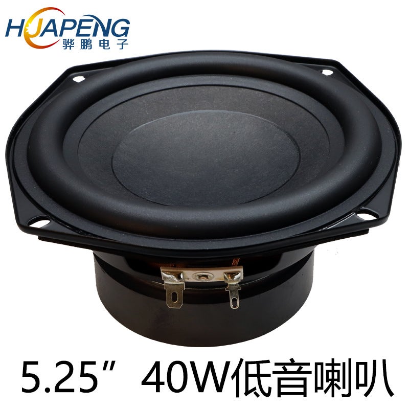 5.25 Inch Woofer 4 Euro 40W Rubber Side Broadcast Audio Portable Speaker Full Frequency Speaker - Image 2