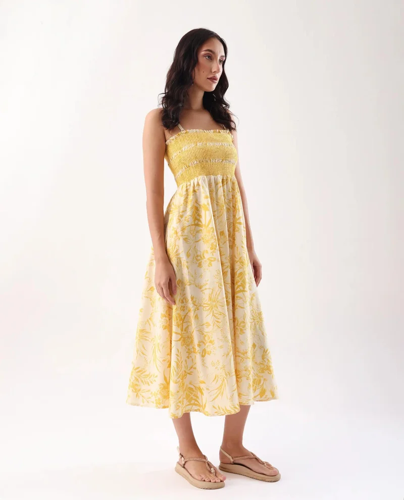 Rareism Women's Tube Neck Midi Dress