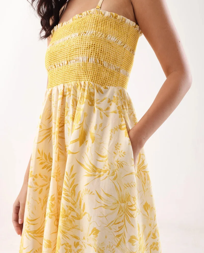 Rareism Women's Tube Neck Midi Dress
