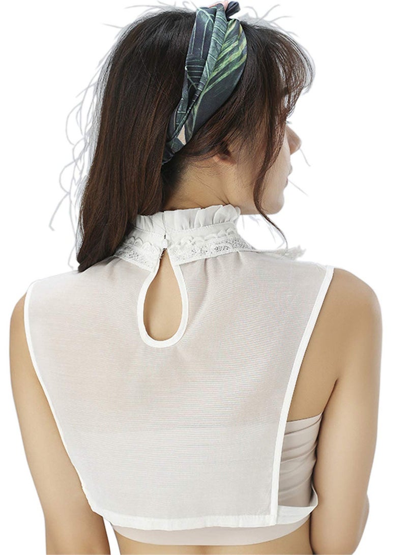 Zikra Lace False Collar, Women Detachable Fake Collar Fake Collar for Blouse Hoodie Sweater Coat - Image 5