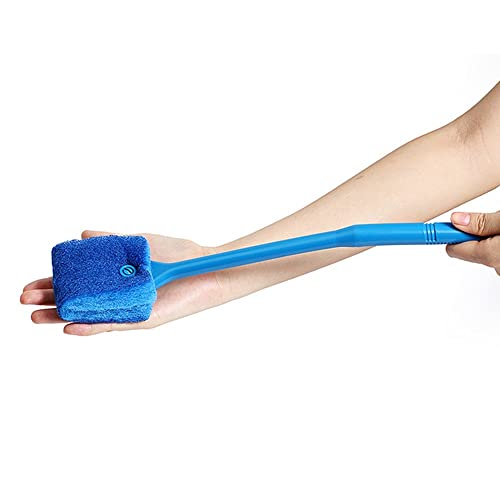 VAYINATO® Aquarium Fish Tank Algae Cleaner Sponge – Blue Heavy-Duty Scrubber Brush for Aquarium Glass & Tank Walls – Easy-Grip Handle, Safe & Non-Scratch - Image 2