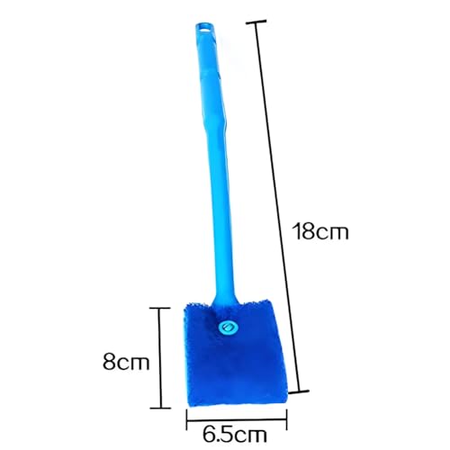 VAYINATO® Aquarium Fish Tank Algae Cleaner Sponge – Blue Heavy-Duty Scrubber Brush for Aquarium Glass & Tank Walls – Easy-Grip Handle, Safe & Non-Scratch - Image 3
