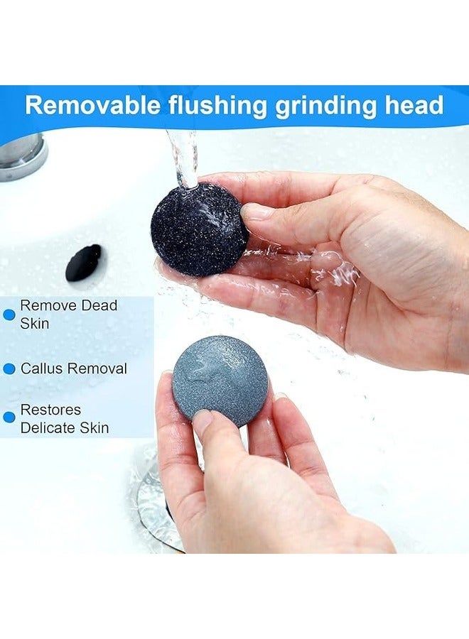 Electric Foot File Callus Remover With Built In Vacuum Rechargeable Pedicure Tools Professional Foot Scraper With 3 Roller Heads 2 Speed Smart Light  Removing Dead Skin and Calluses - Image 5